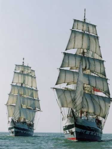 2  Sailing Ships at sea