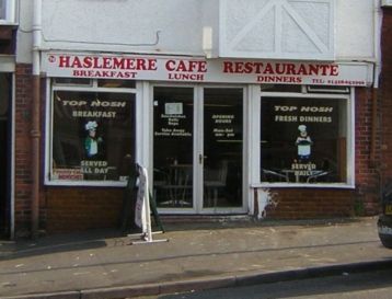 View of cafe  from across the road