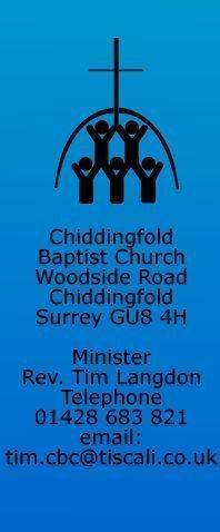 Chiddingfold Baptist Church  Logo  in blue 