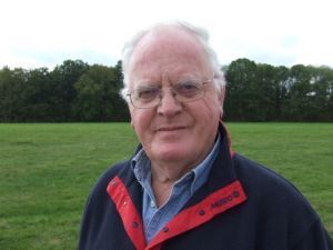 Wasp sting survivor Robin Williams at the Surrey Air Ambulance base at Dunsfold.