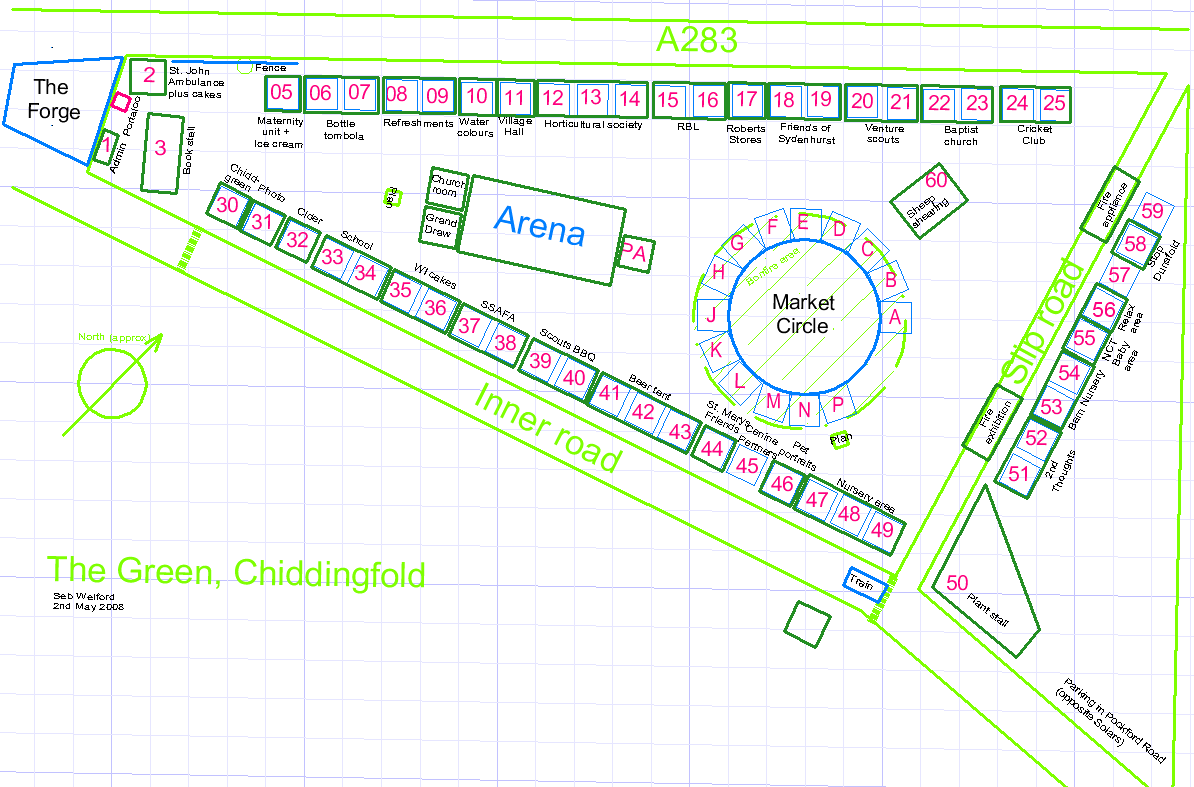 Map of village Fesstival