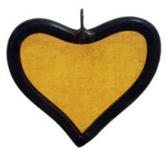 Coloured glass heart