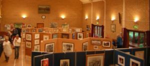 Exhibition inside Village Hall