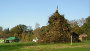 Bonfire on the morning of 7 November