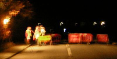 Traffic control at junction  A283 Woodside Road