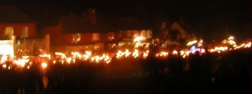 Tourch light procession
