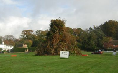 intact bonfire on the day