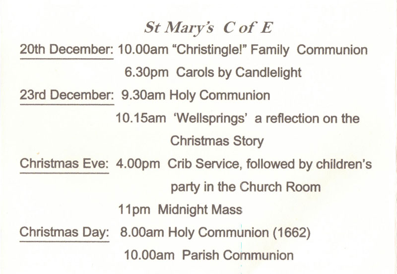 Church services in Chiddingfold