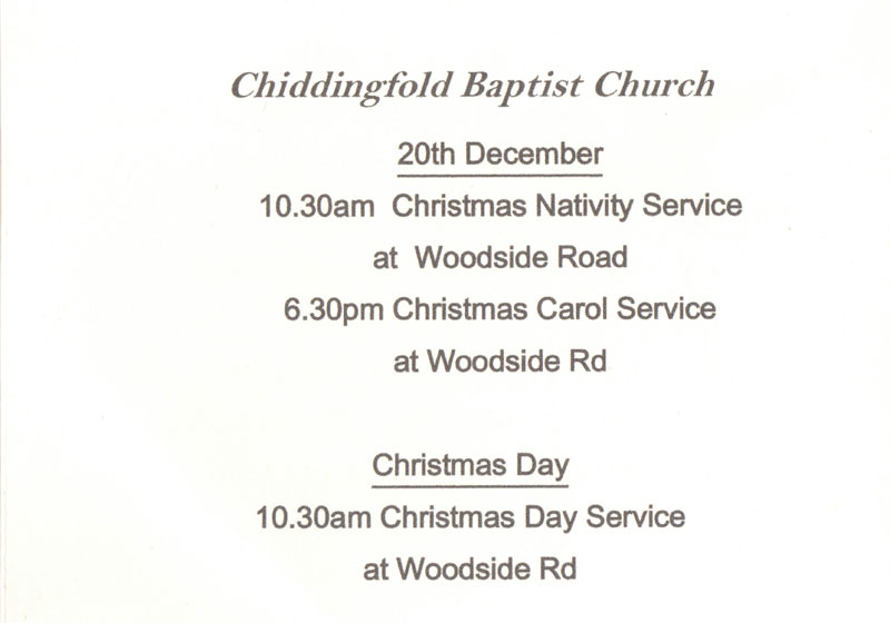 Church services in Chiddingfold