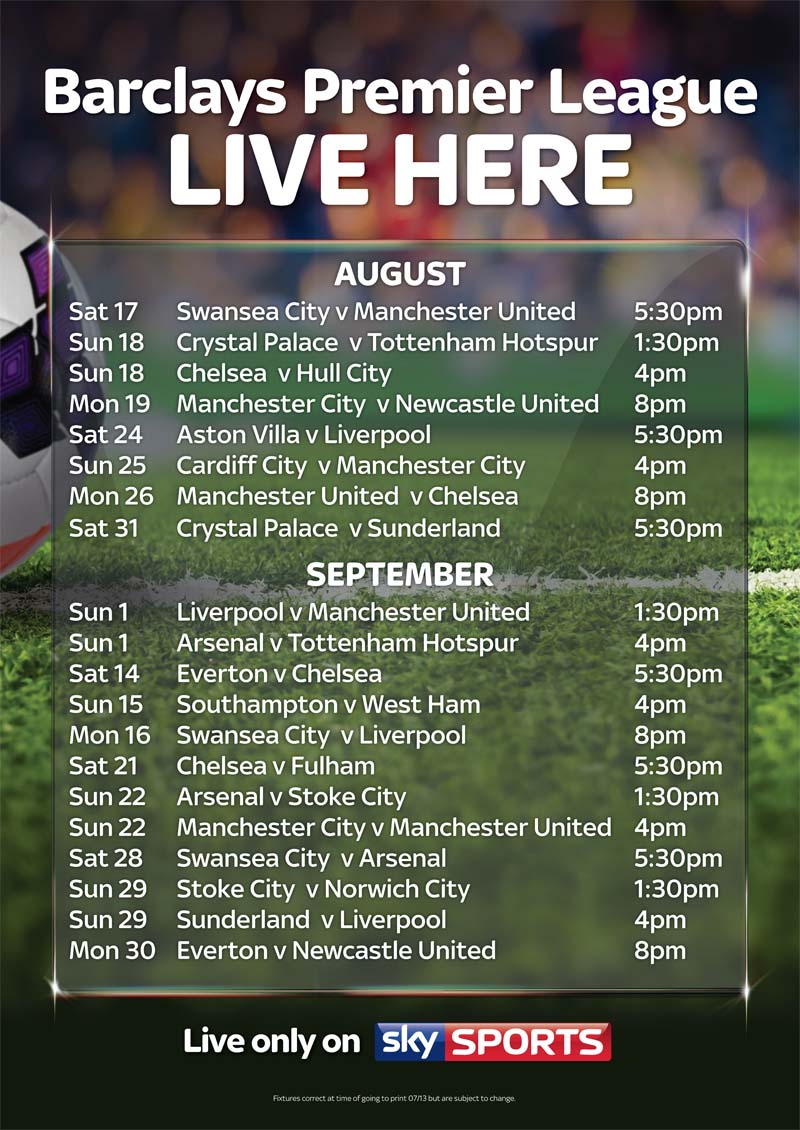 Barclays Premier League on Sky Sports