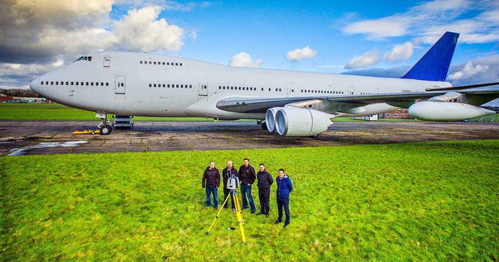 Jumbo Jet at Dunsfold with members of Cadmap staff