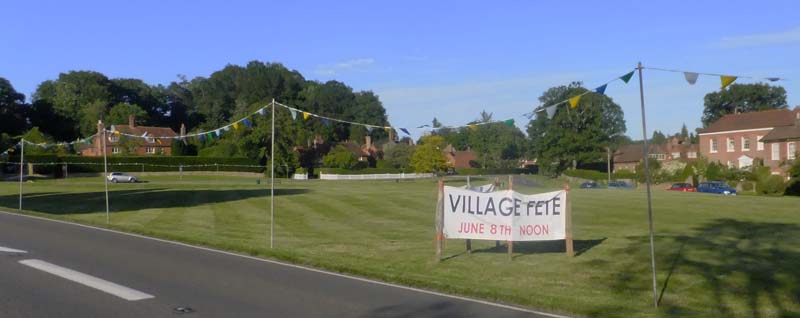 Village Green and fete sign