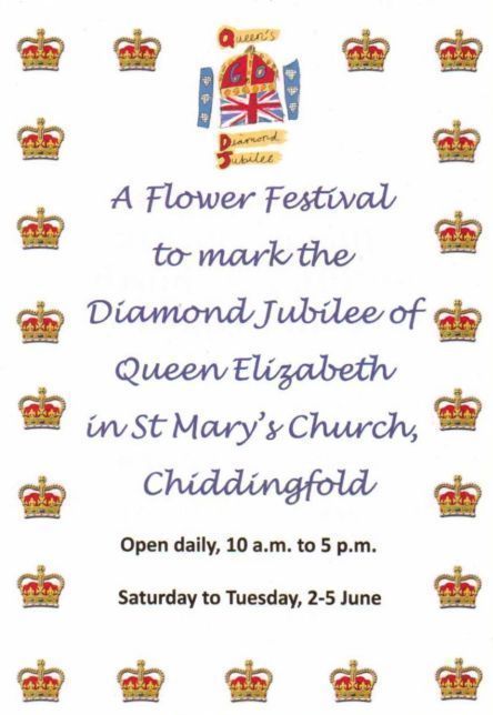 Jubilee Poster Flower Festival in The Church