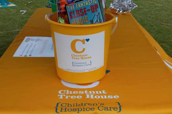 Charity stall CHESTNUT TREE HOUSE CHILDRENS HOSPICE CARE