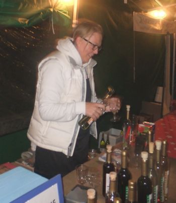 Lurgashall Winery  stall with bottles