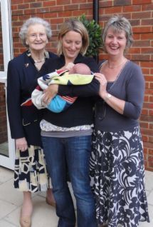 3 ladies with baby