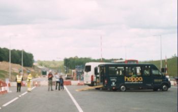 Mini busses waiting 