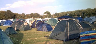 Tents at festival