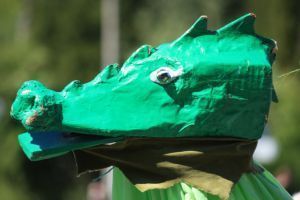 Head of green Dragon